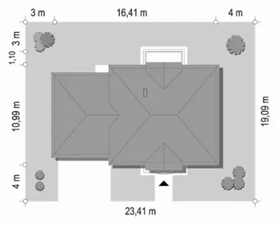 Magnat 4 — plan sytuacyjny 1