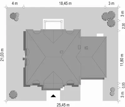 Magnat — plan sytuacyjny 1 (odbicie lustrzane)