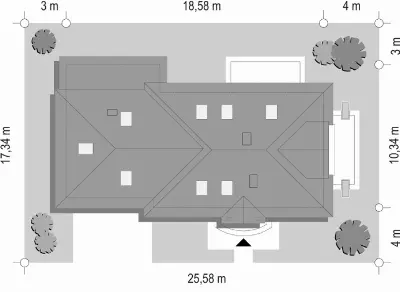 Magnolia — plan sytuacyjny 1 (odbicie lustrzane)