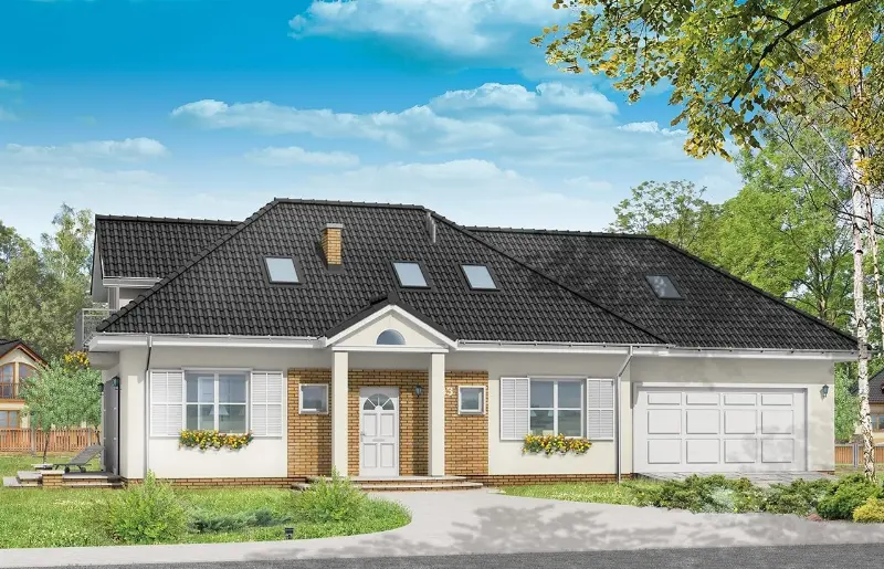 Projekt domu Magnolia — wizualizacja