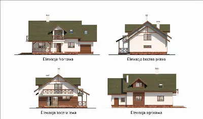 Małe ranczo — elewacje 1