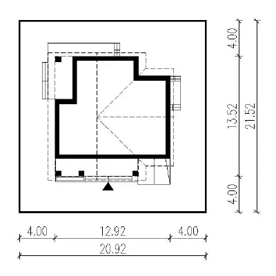 Malinowy krzew — plan sytuacyjny 1