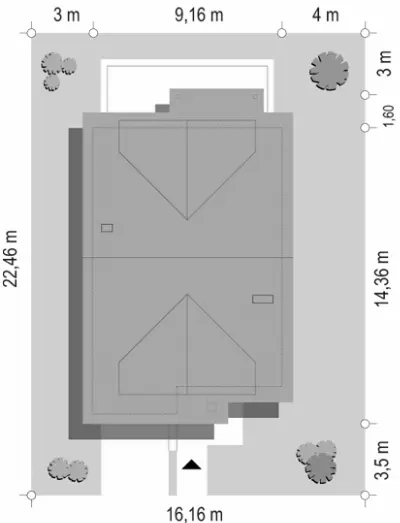 Mewa — plan sytuacyjny 1 (odbicie lustrzane)