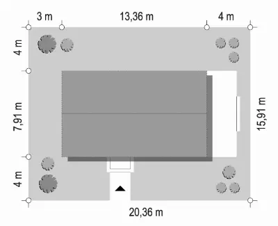 MG 2 wariant 15 B — plan sytuacyjny 1