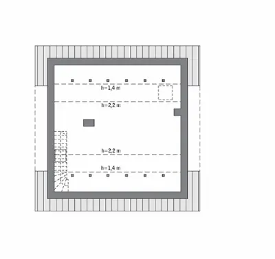 Miarodajny - wersja 1 — rzuty kondygnacji 2
