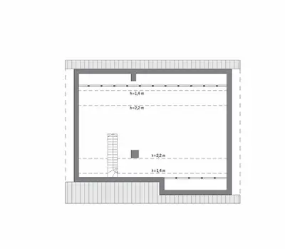 Miarodajny - wersja 5 — rzuty kondygnacji 2 (odbicie lustrzane)