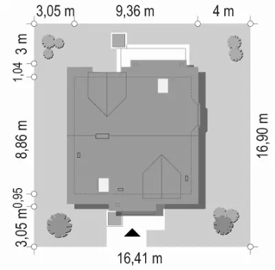 Michałek — plan sytuacyjny 1