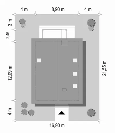 Miejski 2 — plan sytuacyjny 1