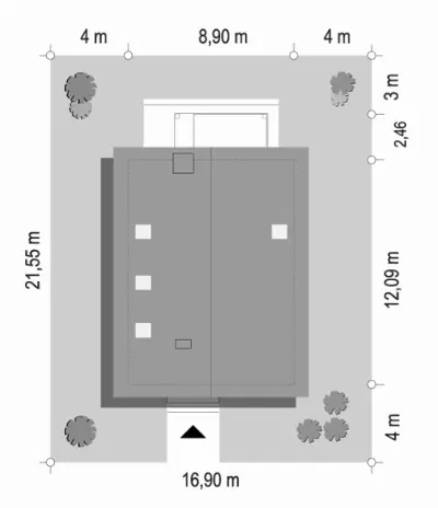 Miejski 2 — plan sytuacyjny 1 (odbicie lustrzane)