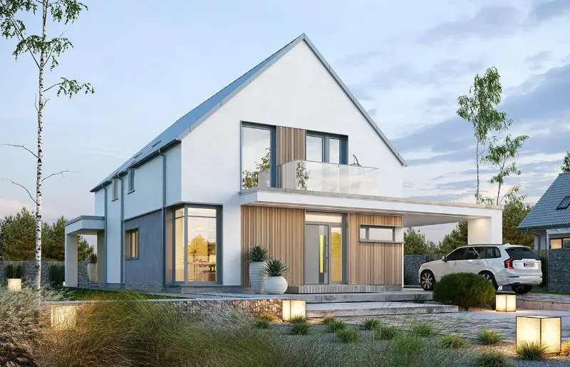 Projekt domu Miejski 3 — wizualizacja