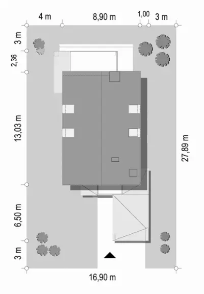 Miejski 4 — plan sytuacyjny 1