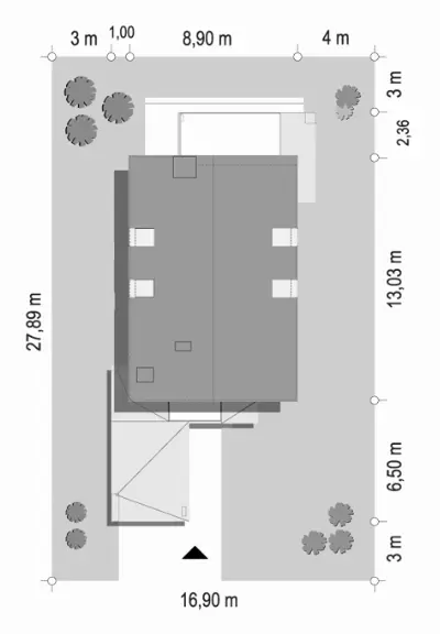 Miejski 4 — plan sytuacyjny 1 (odbicie lustrzane)