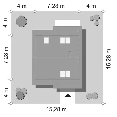 Mikrus — plan sytuacyjny 1
