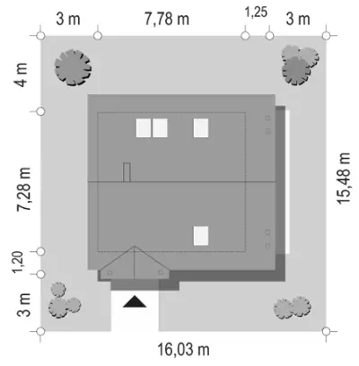 Milutki — plan sytuacyjny 1
