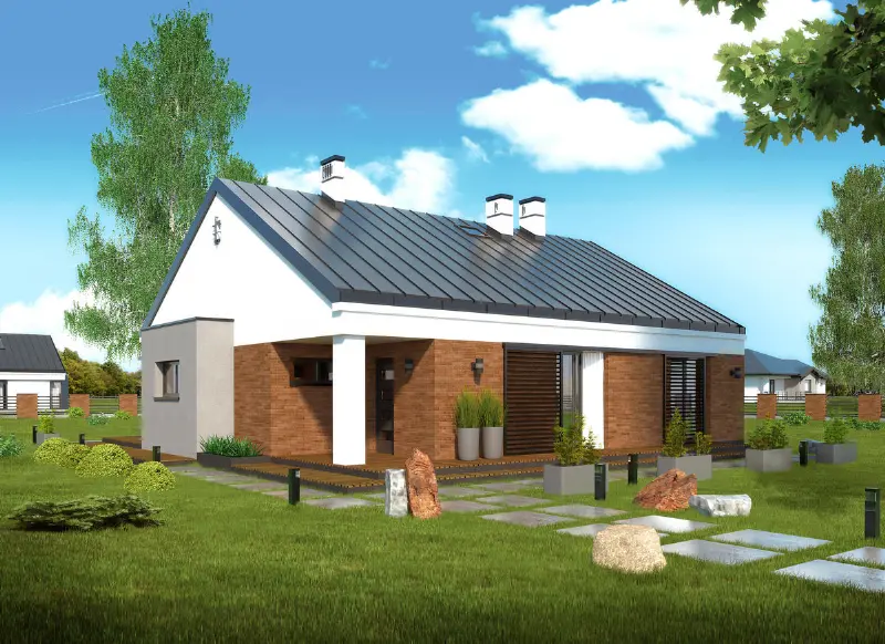 Projekt domu Mistrzowski — wizualizacja
