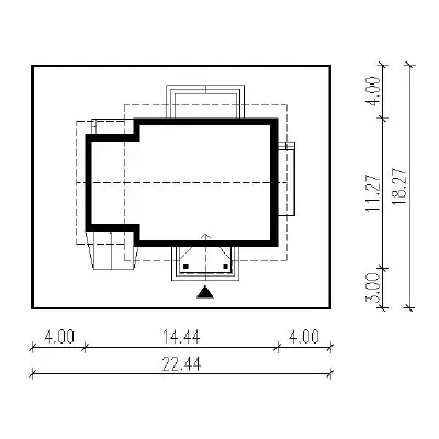 Modry — plan sytuacyjny 1 (odbicie lustrzane)
