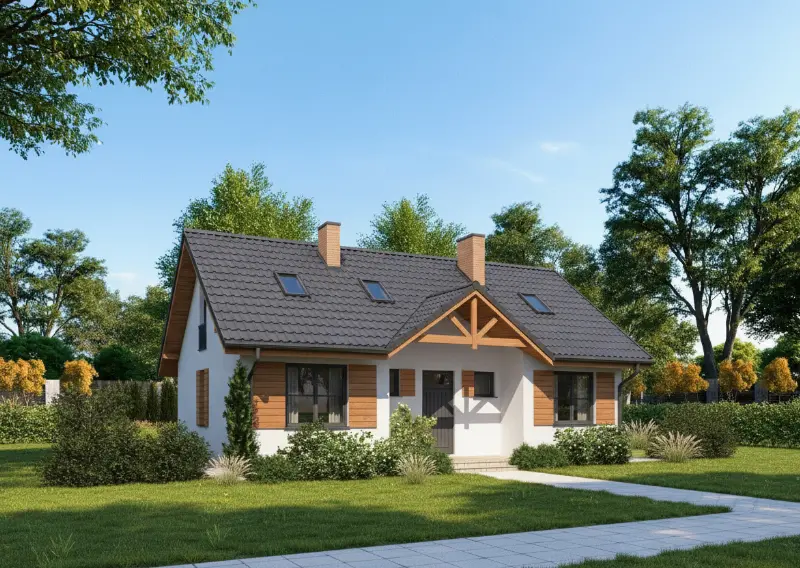 Projekt domu Moje miejsce (etap I) — wizualizacja