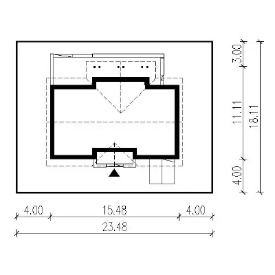 Moje miejsce - wariant II — plan sytuacyjny 1 (odbicie lustrzane)