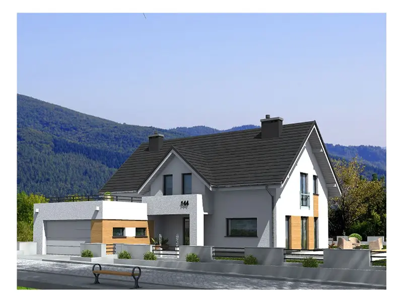 Projekt domu Montana — wizualizacja