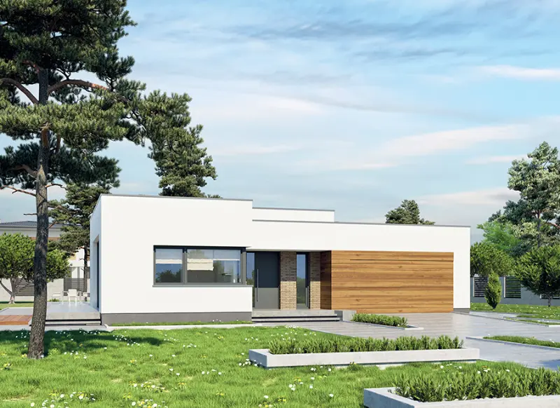 Projekt domu Morska bryza (aranżacja 1) — wizualizacja