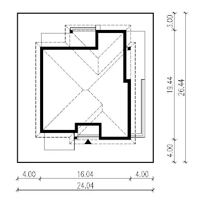 Morska bryza - wariant II (aranżacja 1) — plan sytuacyjny 1 (odbicie lustrzane)