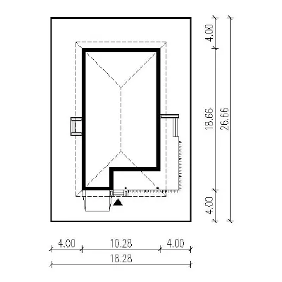 Na południe - wariant II — plan sytuacyjny 1 (odbicie lustrzane)