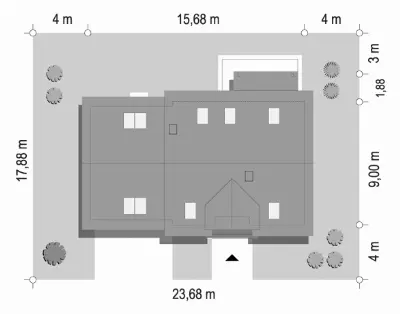 Narcyz 2 — plan sytuacyjny 1 (odbicie lustrzane)