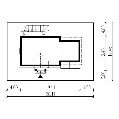 Nasz dom — plan sytuacyjny 1 (odbicie lustrzane)