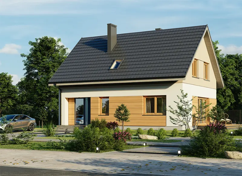 Projekt domu Nasz faworyt — wizualizacja