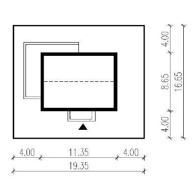 Nasz faworyt AG1N — plan sytuacyjny 1 (odbicie lustrzane)