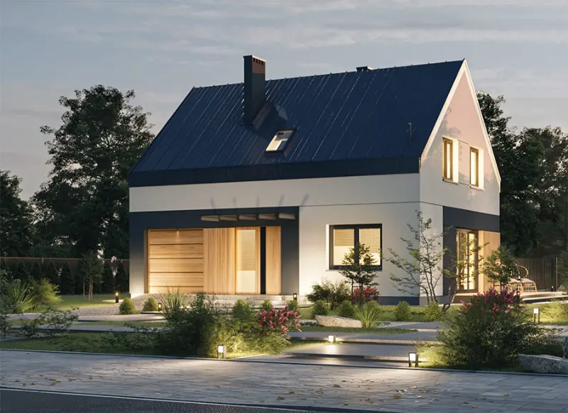 Projekt domu Nasz faworyt AG1N — wizualizacja