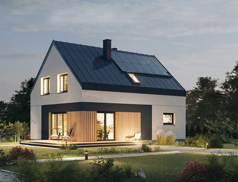 Projekt domu Nasz faworyt A1G1N — wizualizacja