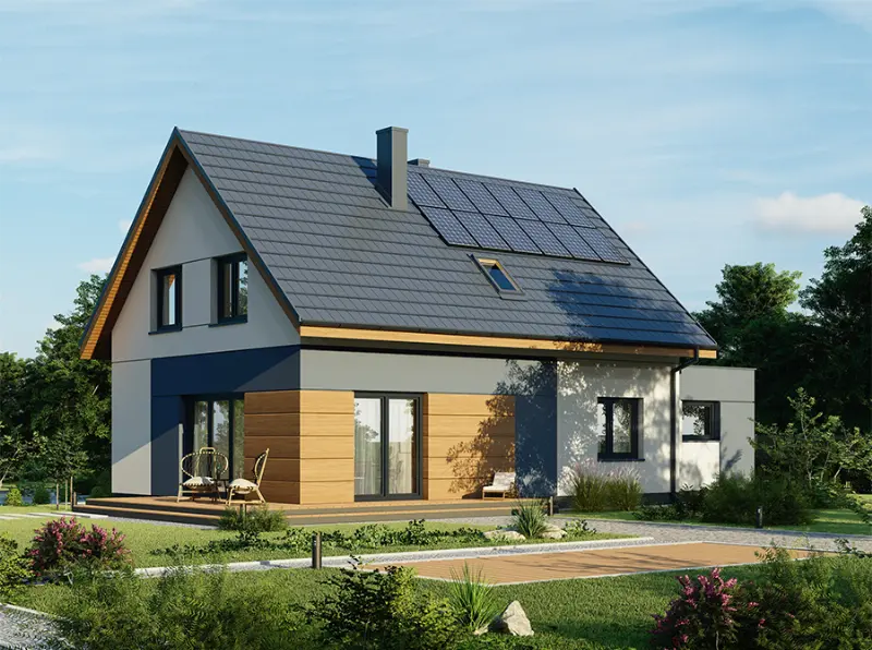 Projekt domu Nasz faworyt G1 — wizualizacja