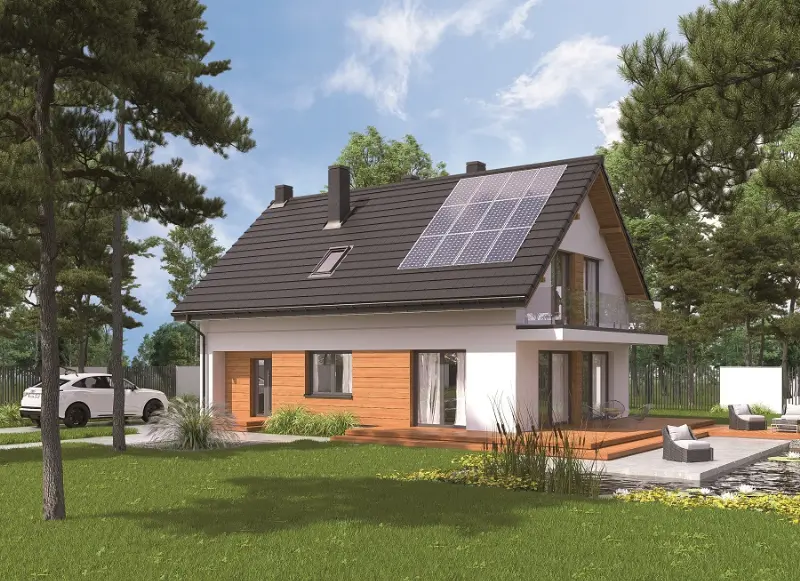 Projekt domu Nasz pomysł - wariant I — wizualizacja