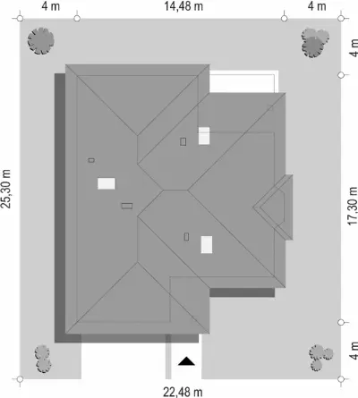 Natalia 3 — plan sytuacyjny 1 (odbicie lustrzane)