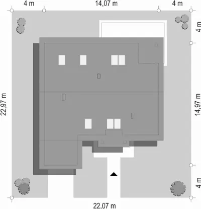 Nektarynka — plan sytuacyjny 1 (odbicie lustrzane)
