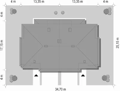 Neptun — plan sytuacyjny 1 (odbicie lustrzane)