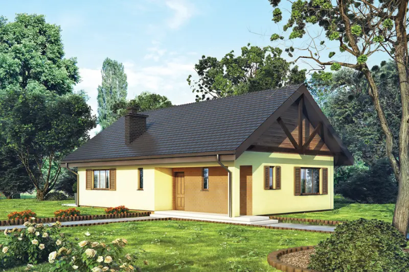 Projekt domu Nieodzowny — wizualizacja