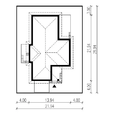 Niezależny — plan sytuacyjny 1 (odbicie lustrzane)