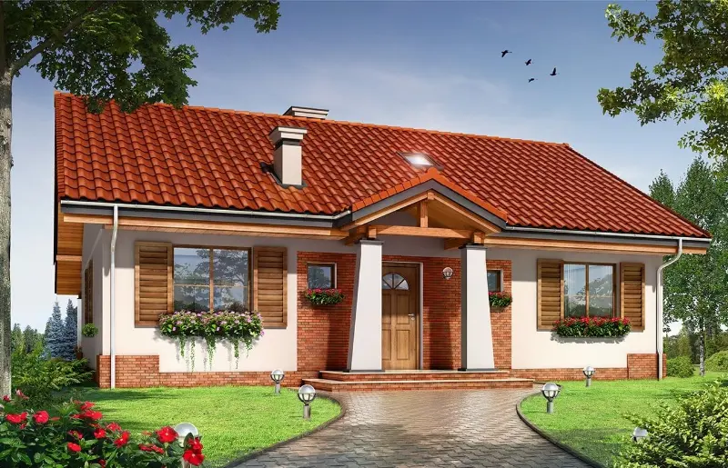 Projekt domu Niezapominajka — wizualizacja