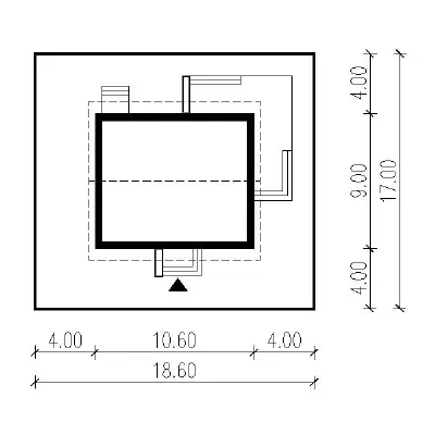 Niezawodny - wariant I — plan sytuacyjny 1 (odbicie lustrzane)