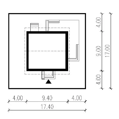 Niezawodny - wariant IV — plan sytuacyjny 1 (odbicie lustrzane)