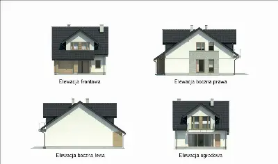 Nowe miejsce — elewacje 1 (odbicie lustrzane)