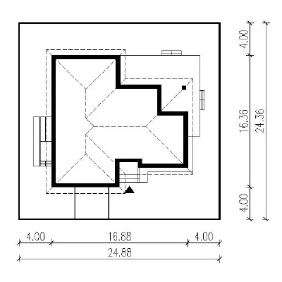 Nowe możliwości - wariant I — plan sytuacyjny 1 (odbicie lustrzane)