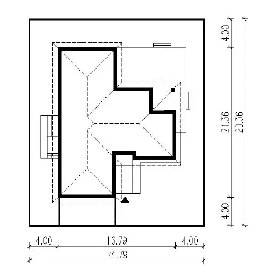 Nowe możliwości - wariant II — plan sytuacyjny 1 (odbicie lustrzane)