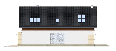 Nowoczesny — elewacje 2 (odbicie lustrzane)
