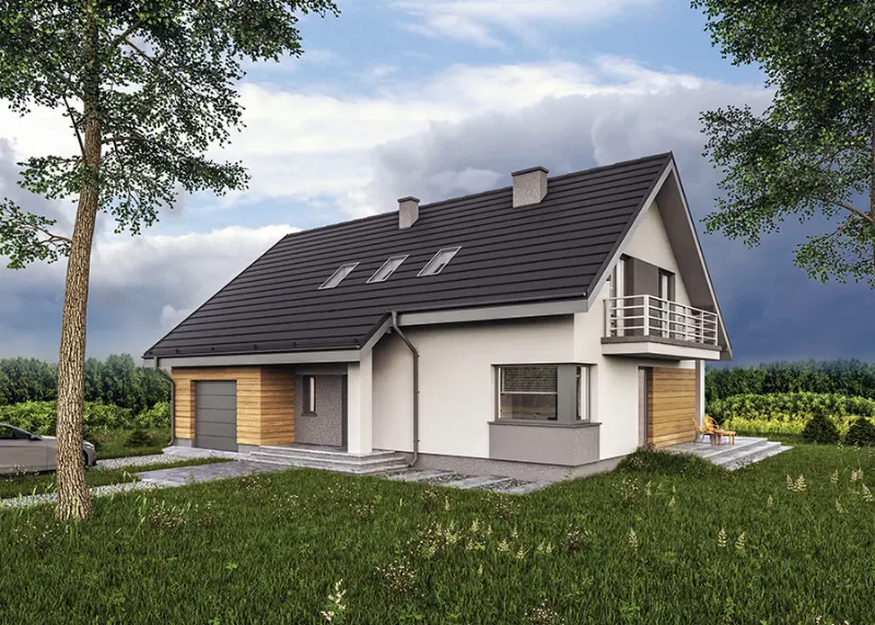 Projekt domu Obrazowy — wizualizacja