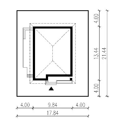Od serca - wariant II (aranżacja 1) — plan sytuacyjny 1