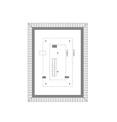 Od serca - wariant II — rzuty kondygnacji 2 (odbicie lustrzane)