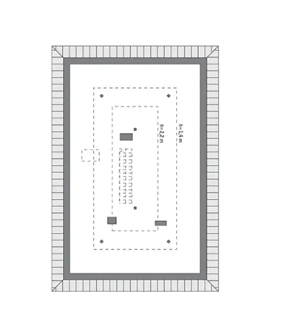 Od serca - wariant IV (aranżacja 1) — rzuty kondygnacji 2 (odbicie lustrzane)